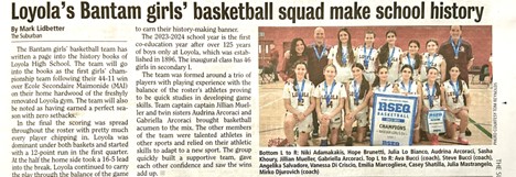 The Suburban - Girls Basketball Team